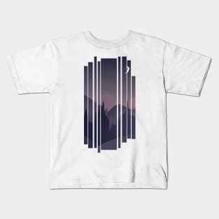 Night landscape illustration Kids T-Shirt